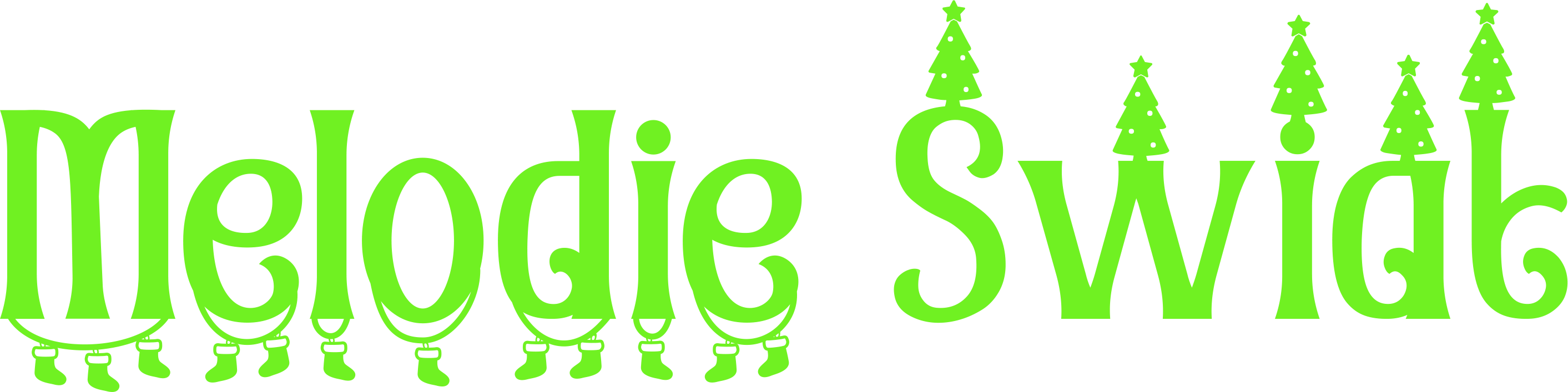 Napis - Melodie Świąt